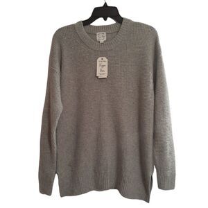 New Hippie Rose Soft Gray Sweater